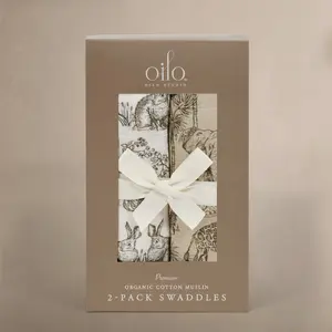 Vintage Safari & Woodland Nursery - Muslin Swaddle Blanket Set