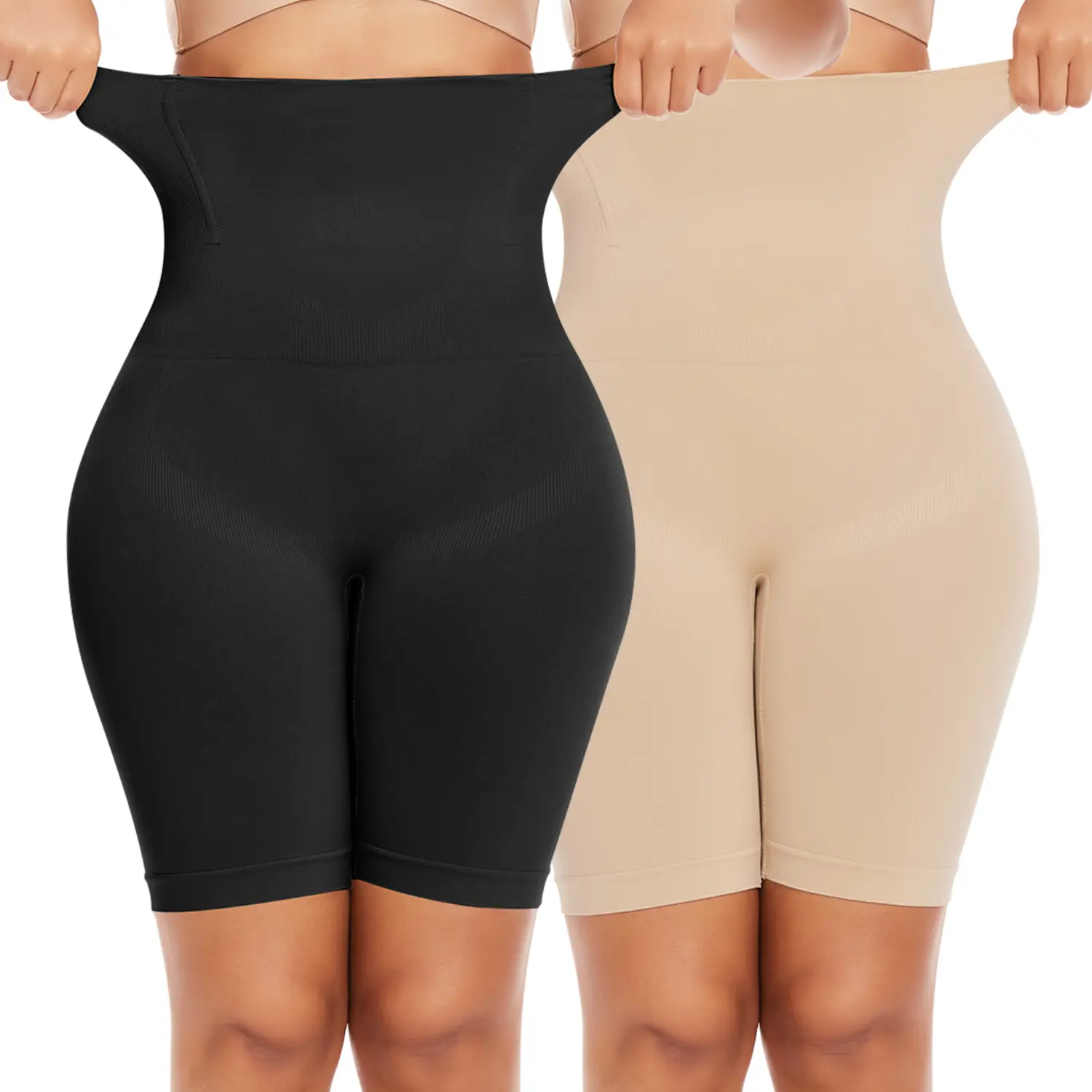 High-Waisted Shapewear Shorts for Women, Tummy Control Body Shaper, High Stretch Compression Girdle Underwear for Body Shaping, Body Shaping Shapewear, Compression Shapewear Shorts