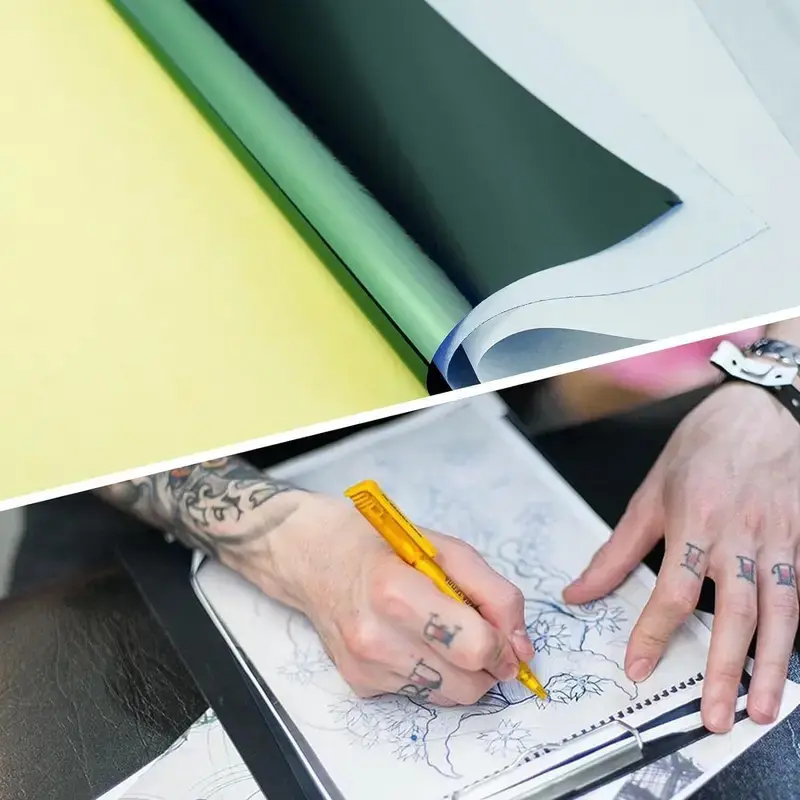 Tattoo Paper for Permanent Body Art - 100 Sheets Carbon Clear Durable Pack