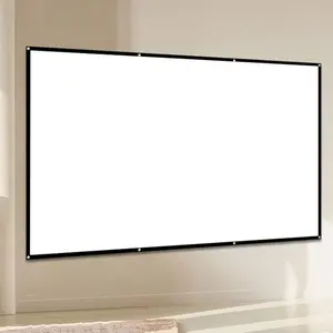 Thickened Durable Portable Projector TV Display Screen, 1 Count Foldable Washable Anti-wrinkle Screen, Home Cinema Projector Accessories