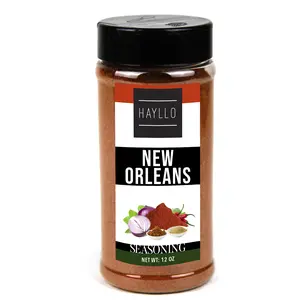 Hayllo New Orleans BBQ Seasoning: 12 oz Bottle with Two-Way Flip Cap