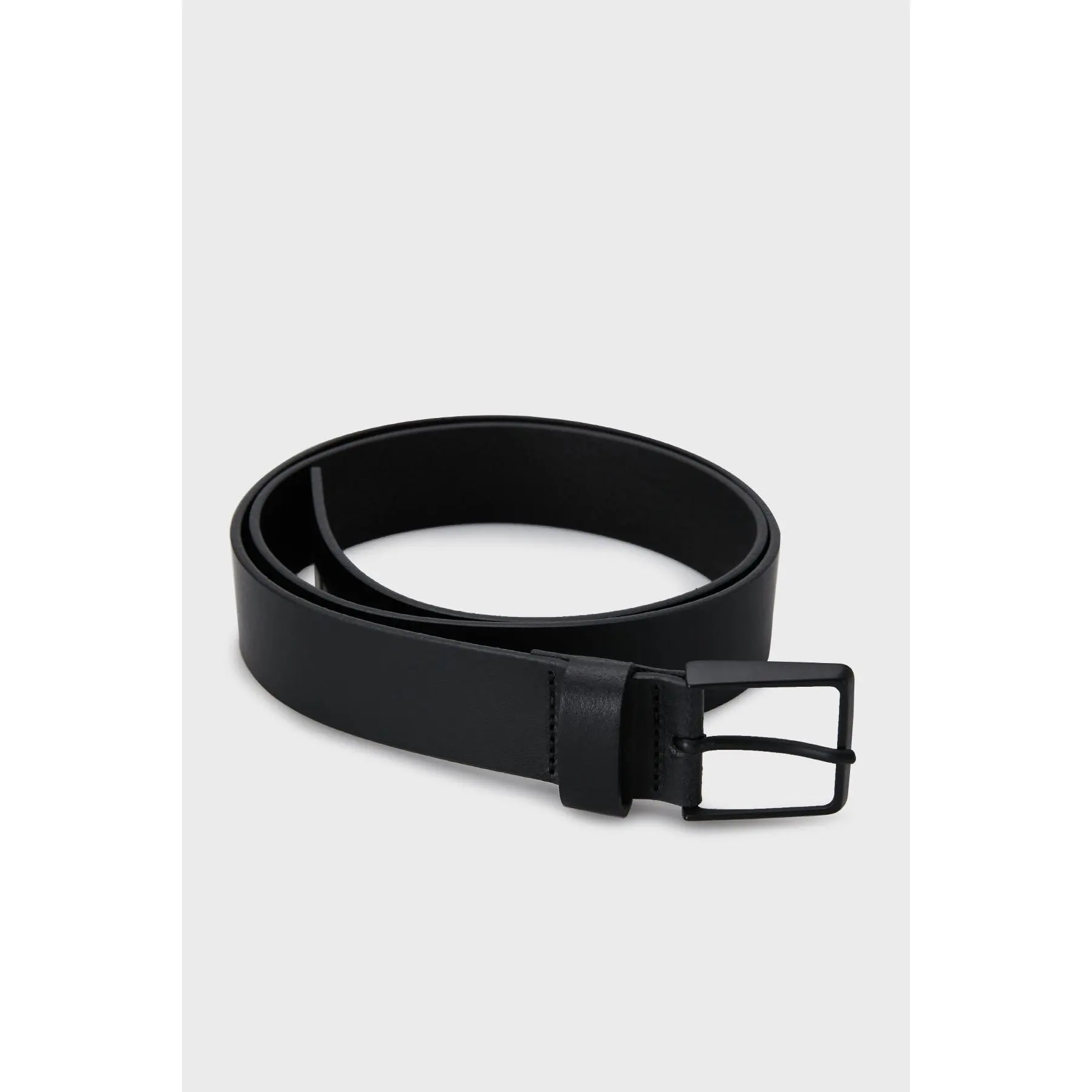 Armani Exchange Black Leather Belts