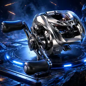 Baitcasting Reel Ultralight 4+1BB/6+1BB  7.2:1/7.1:1 Gear Ratio Baitcaster Reel Smooth and Sensitive,DC Baitcasting  Fishing Reel for Freshwater Saltwater Fishing