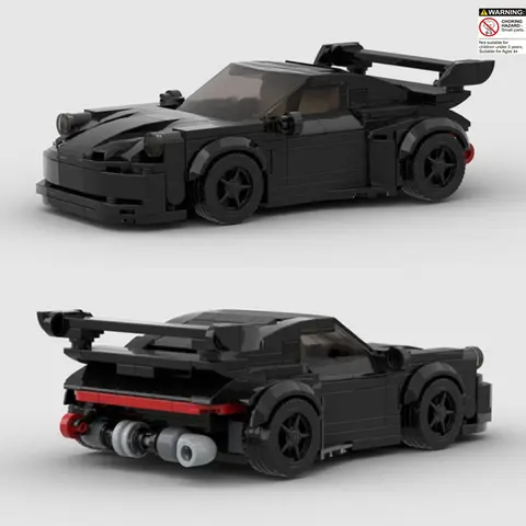 Supercar Race Car Model Building Blocks Kit, 312pcs/set Creative DIY Car Model Kit, Educational Assembly Toy for Teens & Adults, Model Building Kits