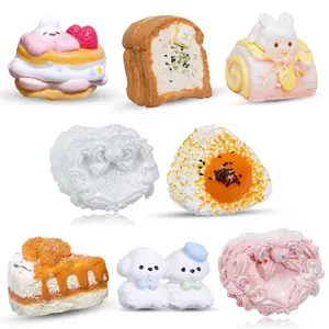 Silicone[Angerbaby Squishy]Gift for Valentine's Day Cute Mochi Squeeze Toys for Kids Stress Relief Anxiety Fidgets Clear Sticky Soft Toy Party Favor