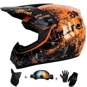 Kids  Youth Adult Full-Face Motorcycle Helmets, Dirt Bike Gear, Off-Road Goggles, and Cycling Protective Gloves，Competition Grade E-Bike Helmet for Electric Bicycles, Ideal for ATV Dirt Bike Enthusiasts tiktokshopspringglowup