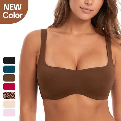HSIA CoolCurve Unlined Plus Size Ice Silk Cooling 3D Curved Flexible Double Layer Cup Low Cut Balconette Bra Underwire Support Seamless Free Cut Scoop Square Neck  Anti Spillage No Gapping Lightweight Side Smoothing Women Everyday Bra