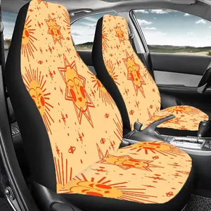 Sun Pattern Car Seat Cover, Durable Car Seat Protector, Easy To Install Car Seat Protector for Front & Rear Seats, Universal Car Interior Accessories