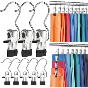 30 Pack Pants Hangers with Clip,Legging Organizer for Closet Hanging, Space Saving Yoga Pants Hangers Clip Hangers Closet Organization,Closet Organizers and Storage for Jeans,Shorts,Skirts,Hats,home essentials