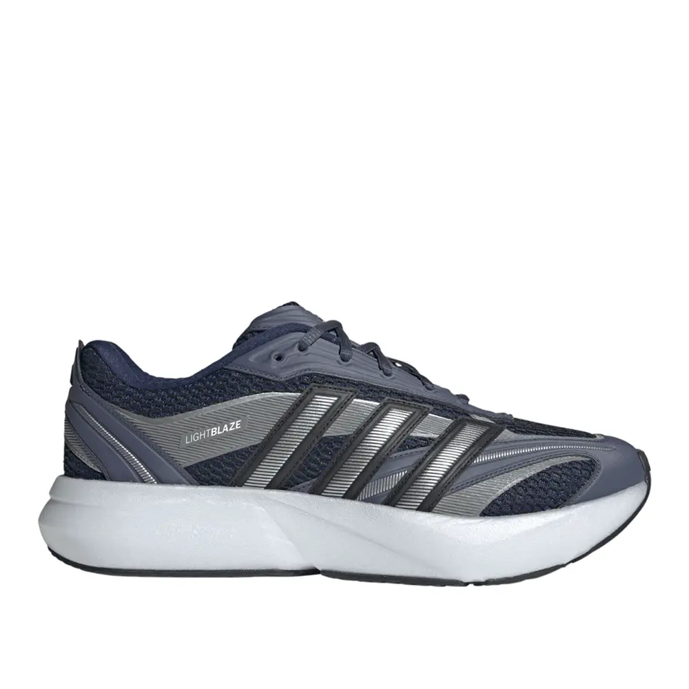 adidas Mens Lightblaze Glow Sneakers Shoes Casual - Blue, Grey