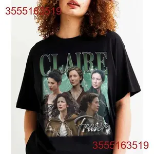 Vintage Claire Fraser Outlander Shirt Collection - Oversized Retro Tee for Men and Women Tshirt