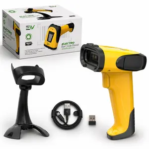 Electronic World Wireless 2D Barcode Scanner USB QR Code Reader with Stand for POS Inventory Warehouse Retail summervibes