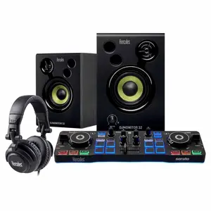 Hercules DJStarter Kit with Controller, Speakers, & Headphones