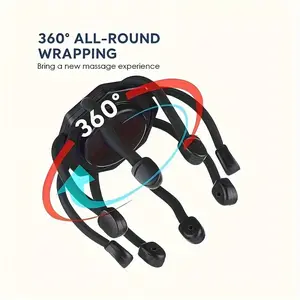 Intelligent Electric Head Massager, Scalp Massage Claw, 3 Massage Modes, Rechargeable, 360 °     Soothing Head, Meridian Unblocking, Scalp Decompression And Relaxation Massage Equipment  Comfort