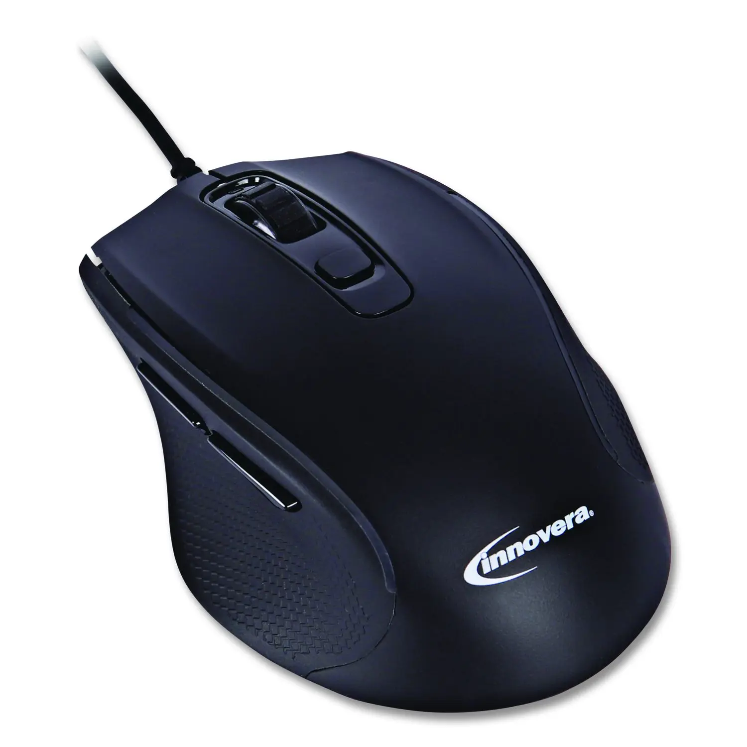 Innovera Full-Size Wired Optical Mouse USB 2.0 Right Hand Use Black IVR61014