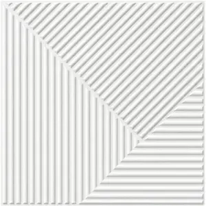 Wall Panels White - 12 Pack 19.7"x19.7" Textured PVC Panels for Accent Wall Decor,   Wallscape s for Bedroom, Living Room, Ceiling & Interior Decor(Covers 32.4 Sq.Ft)