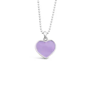 I Am Beloved Lavender Heart Pendant - Small