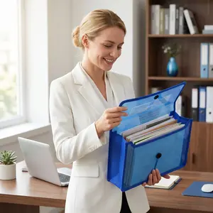 A4 Transparent Document Bag with 3D Edges Waterproof Single Layer Large Capacity for Students Exam Papers Office File Storage