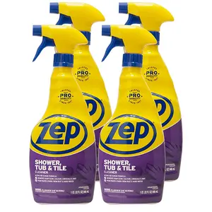 Zep Shower, Tub and Tile Cleaner - 1 Gallon  - Forget Scrubbing with This Pro No-Scrub Formula That Breaks Up Tough Buildup on Contact