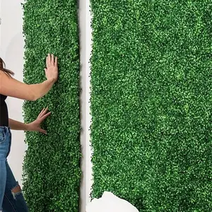 Artificial Grass Wall, Faux Grass Wall Decor, Privacy Fence Screen, Decorative Plant for Home Living Room Bedroom Balcony Garden Wedding Party, Outdoor, Garden Accessories