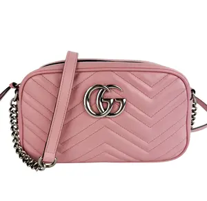 Pre-owned Pink GG Marmont Bag Crossbody Bags Gucci Small Pink GG Marmont Bag