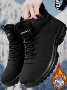 Fashionable Men's Snow Boots, Stylish Winter Footwear, Comfortable and Warm, Perfect for Cold Weather, Trendy Mens Shoes