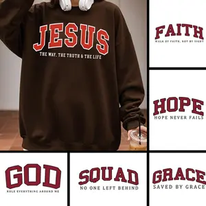 Jesus The Way The Truth The Life Sweatshirt, Faith, Hope, Grace, Squad, God Shirt, Bible Verse Faith Sweat, Faith-Based Sweatshirt