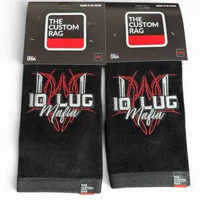 10lugmafia hanging towels pinstripe logo pair