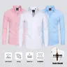 3-Pack Alimens&Gentle Men's Stain Sheild Business Casual Dress Shirts - Slim Fit Long Sleeve Button Down Shirt Tops sohochic style