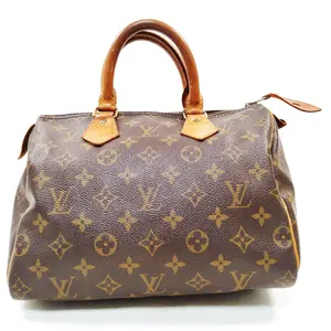 Pre-owned Louis Vuitton canvas Shoulder Bags $1490 1988 Monogram Speedy 25 MI8812