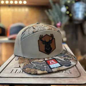 White tail buck - deer - Richardson Real Tree Flat bill hat