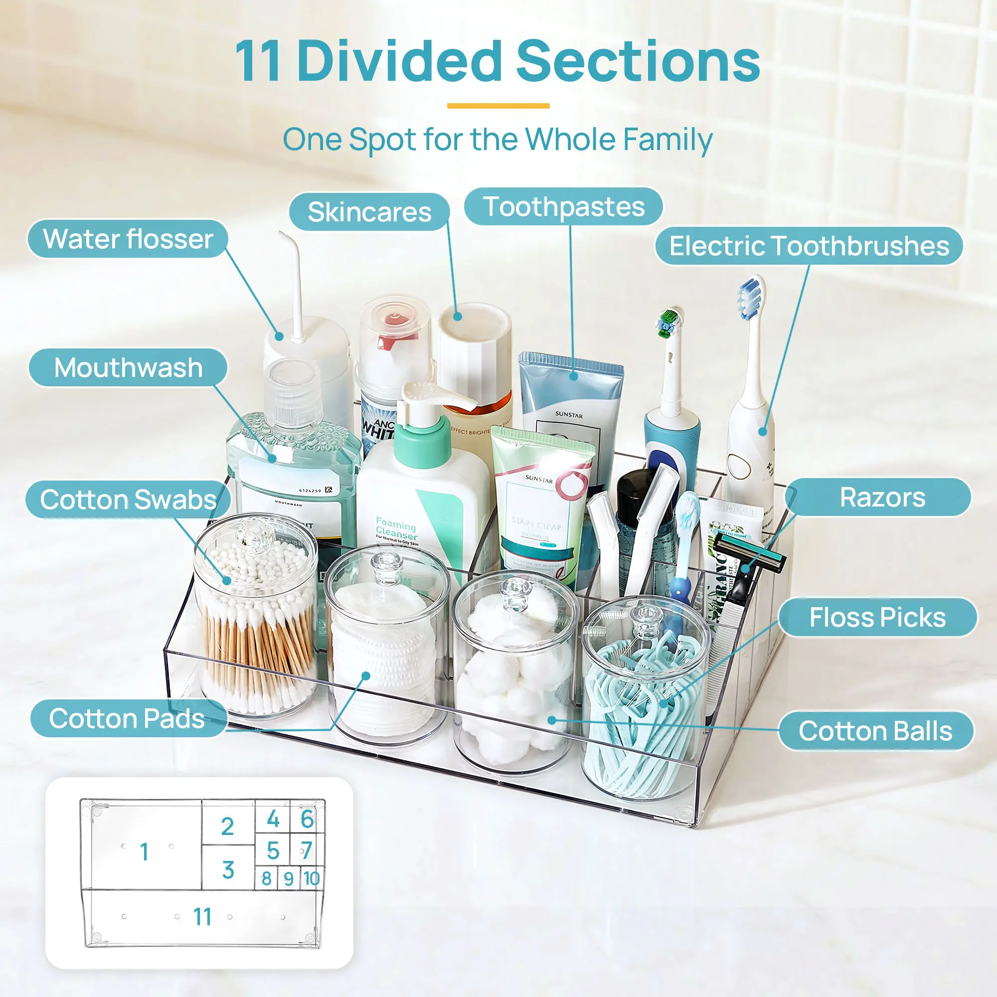 1 Tier (With 4 Jars)