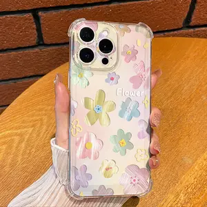 cutephonecases Aesthetic Soft Transparent Phone Cases For Iphone Apple 16 15 14 13 12 11 X XS PRO MAX PLUS Four - corner Anti - fall Shell Cover with Full Lens Protection casetify pink bow Protector Screen Protector cutephonecases