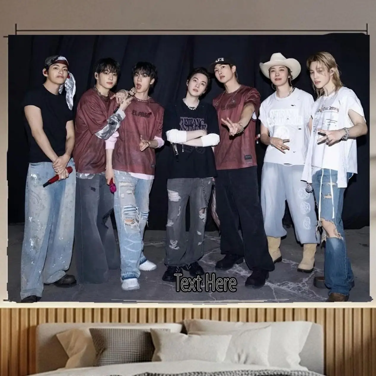 Arirang World Tour Wall Flag Tapestry, Kpop Tour Wall Banner Merch & Gift 2026