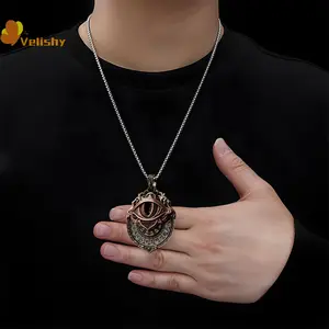 Tarot Vision Pendant - All-Seeing Eye Necklace, Tarot Card Symbol Pendant, Mystic nation Jewelry, Spiritual Guidance