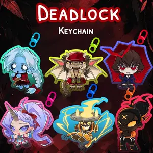 6 Ops Deadlock Acrylic Keychain | Ivy,Vindicta,Mina,Celeste,Seven,Haze Anime Style Bag Charm