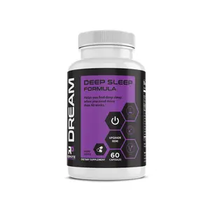 DREAM Deep Sleep Formula – with 10mg Melatonin, Magnesium, L-Theanine & Herbal Sleep Blend – Relaxation & Rest Support – 60 Capsules Healthcare Vitamin Fitness Dietary Supplement