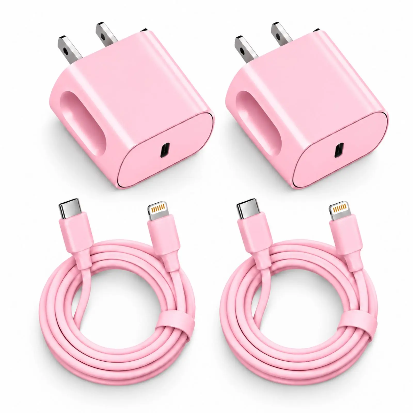 20W USB C Fast Charger Block with 10Ft Long USB C to Lightning Cable for iPhone 14 Pro Max/13/12 Pro Max/11/11 Pro Max/XS/XR, iPad - Pink Electronic Cellphone Charging Smartphones