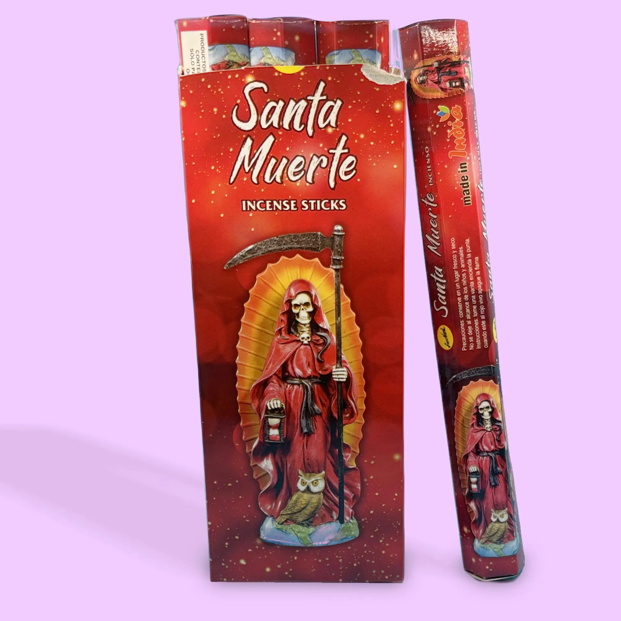 Santa Muerte Red Love Incense Sticks, 1 Pack Home Supplies for Work Use