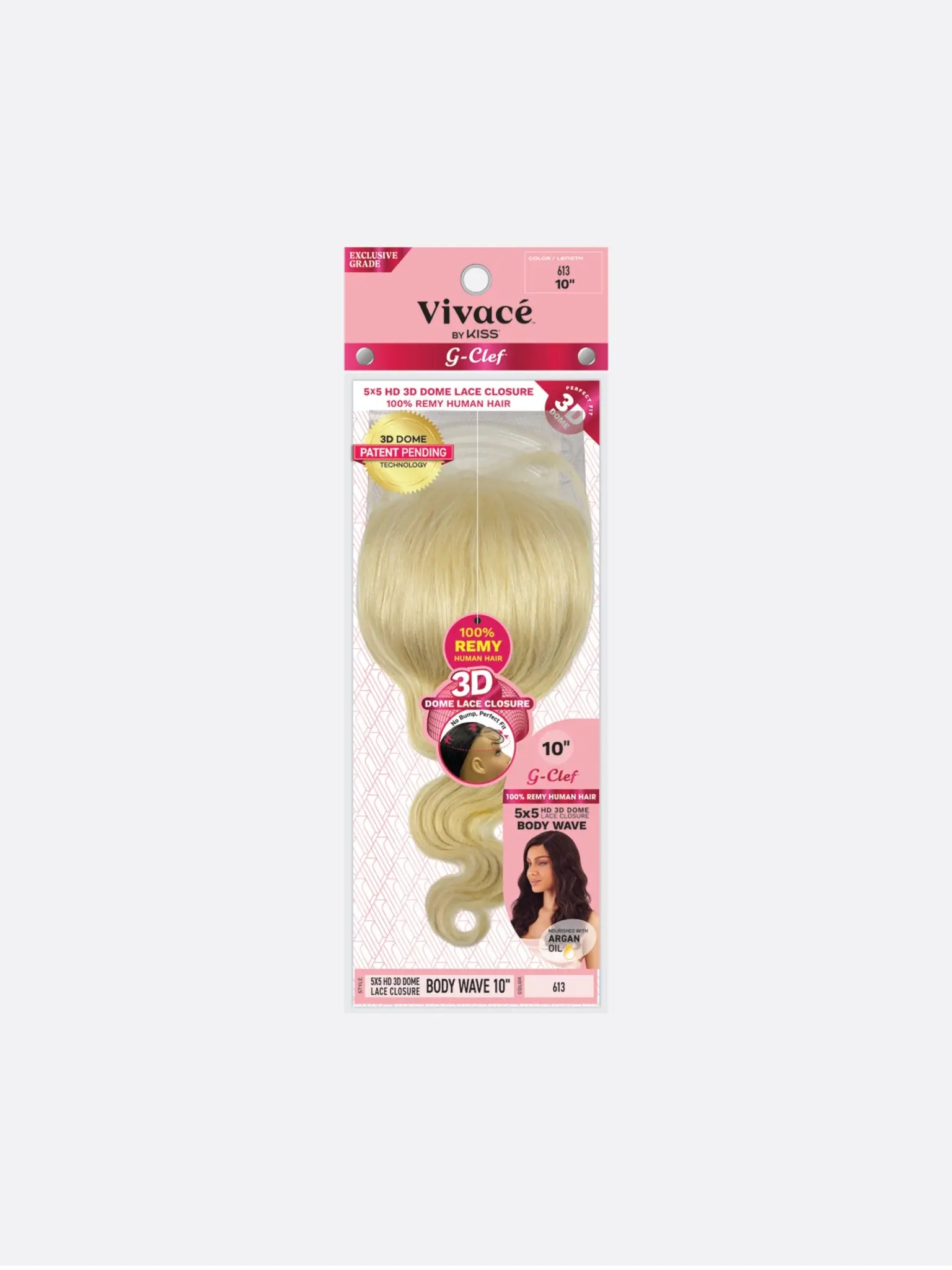 Vivace G CLEF 5X5 3D Dome Lace Closure Body Wave