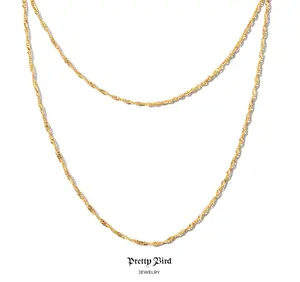 Yellow Singapore Chain Necklace
