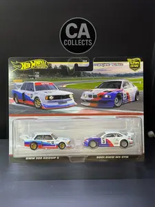 Hot Wheels Car Culture Premium 2-Pack BMW E30 Group 5 & 2001 BMW M3 GTR