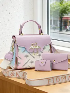 Women's Gradient Print Crossbody Shoulder Bag, High-Quality Fabric, Multi-Color Options, Casual Versatile Purse for All Seasons, Casual trendy bag