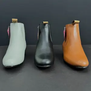 700 Piel Mens Ankle Boot Western Style Round Toe All Genuine Leather Handmade In Mexico