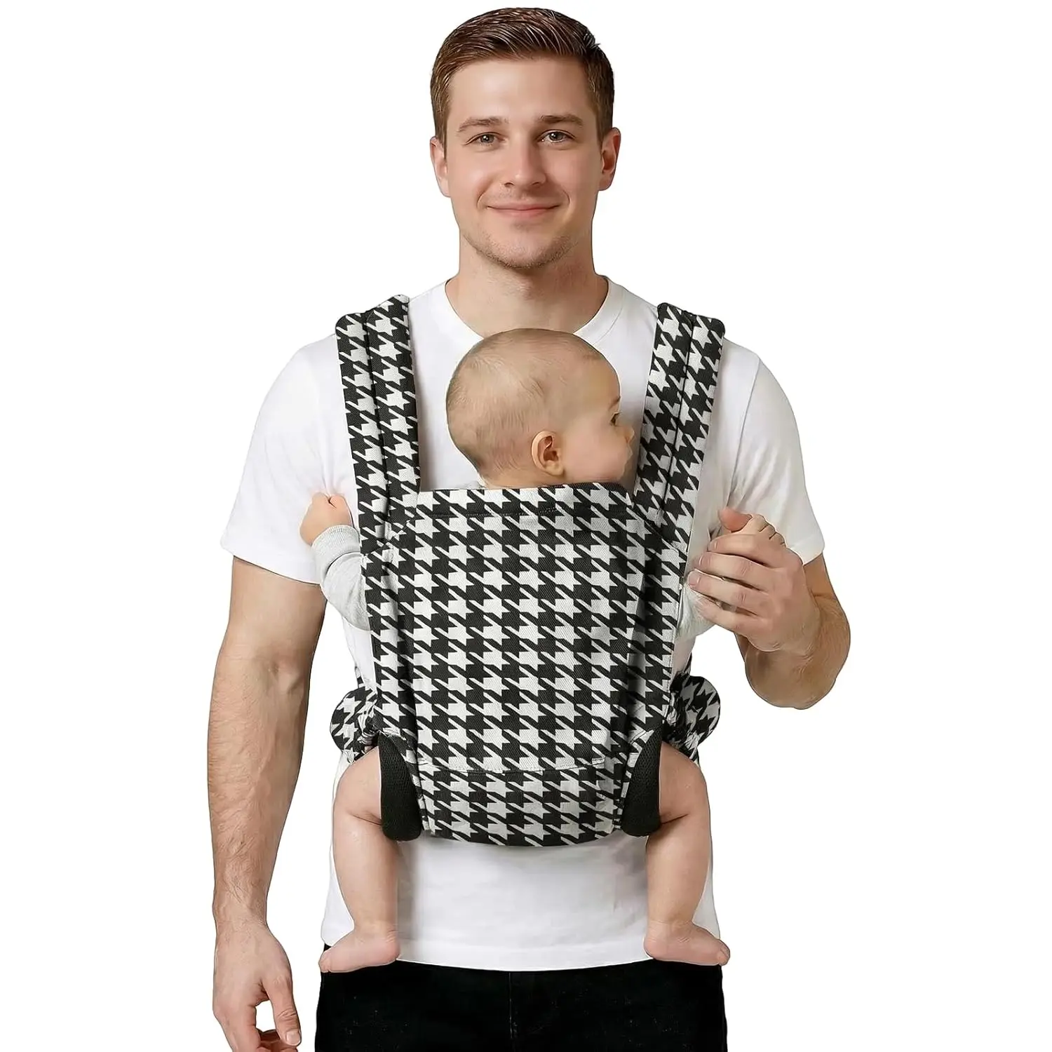 Black Houndstooth Print