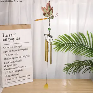 New luminous dragonfly wind chime acrylic fluorescent film, sun heating hair, courtyard garden pendant cross-border spot