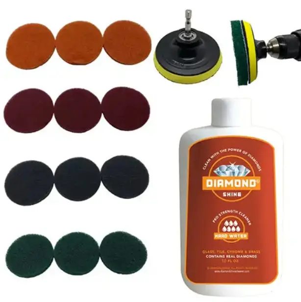 14-Piece Drill Brush Set & Hard Water Cleaner