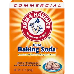 Arm & Hammer Pure Baking Soda - America's #1 Trusted Baking Soda Brand - Ideal for Restaurants and Institutional Kitchens - 1 LB (454g) - Bake