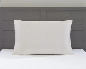 HomeRoots 551574 Cotton Wool Hypoallergenic Standard Size Bed Pillow