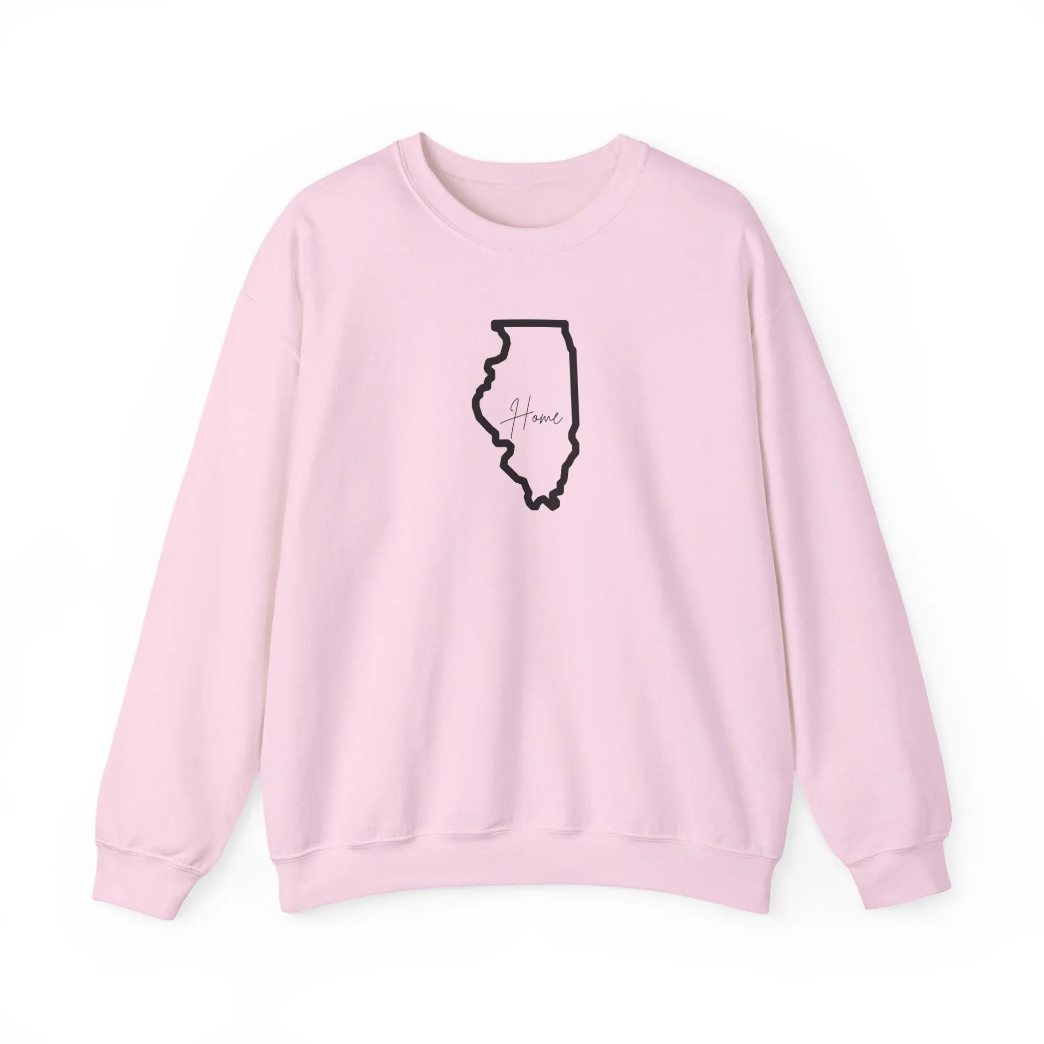 Illinois State Outline Sweatshirt, Cozy Crewneck, Unisex Apparel, Graphic Sweatshirt, Perfect for Gifts, Casual Chic Wear
